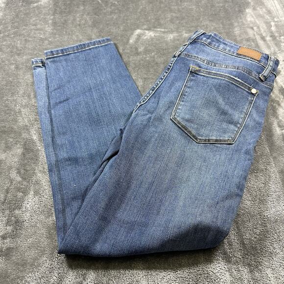 Judy Blue Jeans Women’s 29 Blue Relaxed Fit Denim Straight Casual Pants - Picture 7 of 11